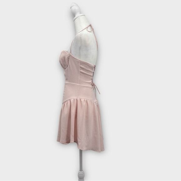 Lucy In The Sky Corset Fit and Flare Dress in Pink Women’s Size S - Picture 4 of 7